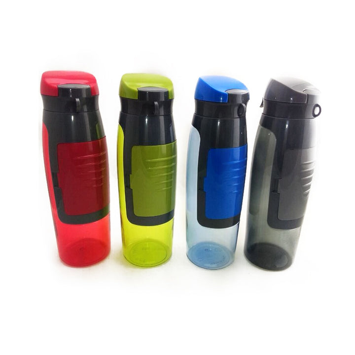 Creative Storage Grid Design Wallet Plastic Water Bottle Outdoor Sports Portable Gift Drink Fruit Infuser Shaker Bottles