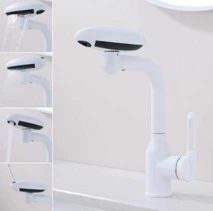 【 Four mold water outlet 】 UFO faucet, washbasin, bathroom universal adjustable bathroom basin faucet