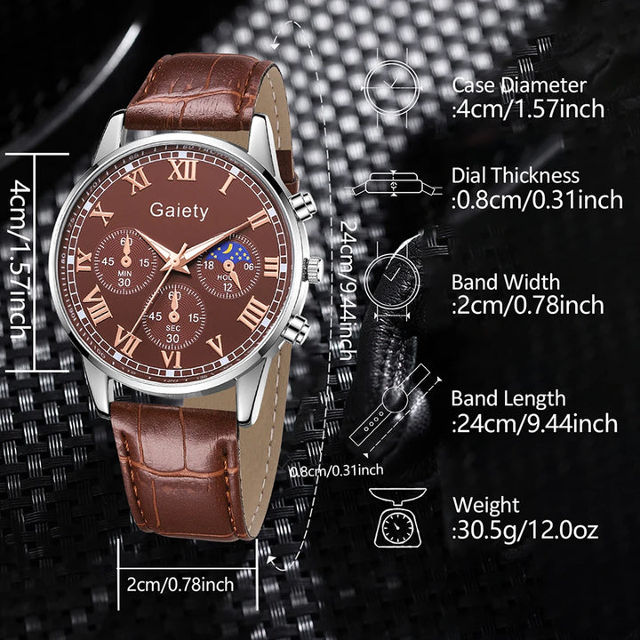 1pc Classic Roman Numeral Womens Watch - Stylish Solid Color Quartz Timepiece with Durable PU Leather Band - Elegant & Comfortable