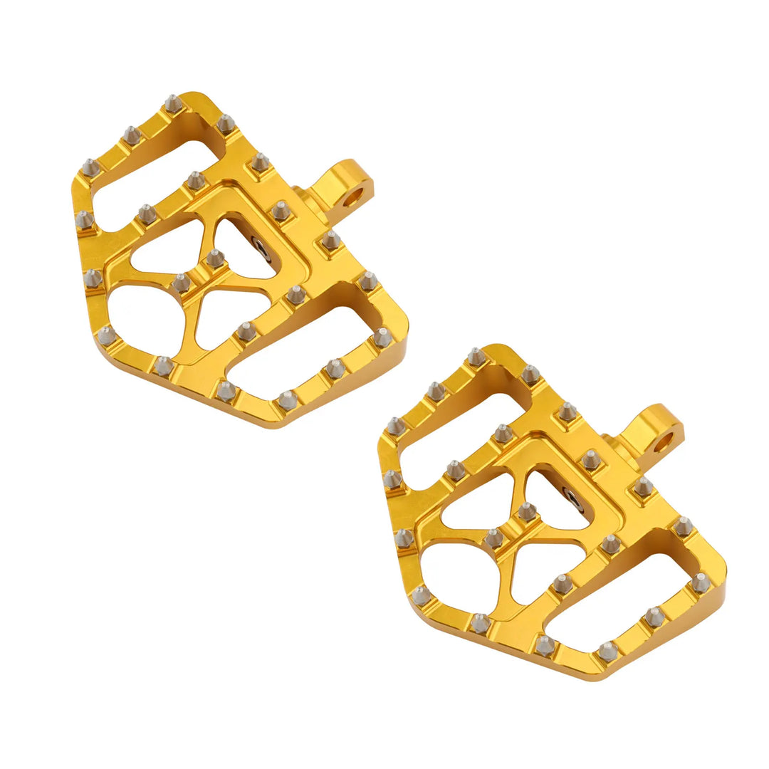 Motorcycle MX Foot Pegs Wide Fat Floorboards Footrests Pedals Peg For Harley Sportster XL 1200 883 Dyna FXDF FLH Bobber Street