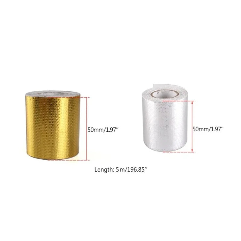 Auto Aluminum Foil Thermal Barrier Tape Heat Reflective Adhesive Heat Shielding High Temperature Bandage Tape Thermal Barrier