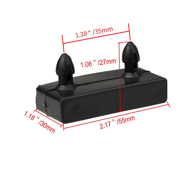 Bed Slat Plastic Holders Caps Fixings Centre Ends Middle 2 Pins Sides Replacement 55mm Black