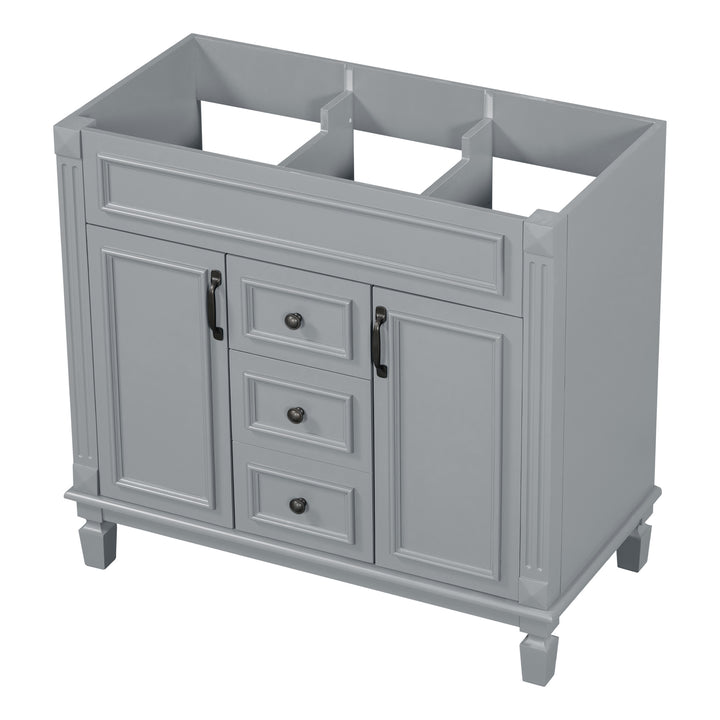 36'' Bathroom Vanity without Top Sink Cabinet only Modern Bathroom Storage Cabinet with 2 Soft Closing Doors and 2 Drawers