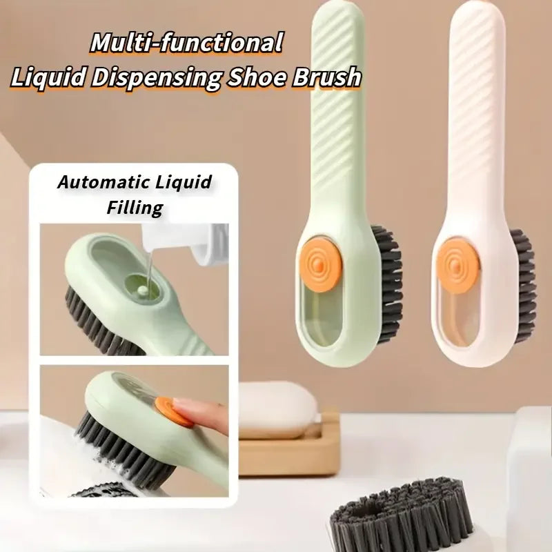 Automatic Refillable Multifunction  Soft Shoe Brush (1pc)