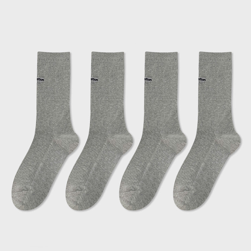 Woman’s Mid Tube Cotton Socks