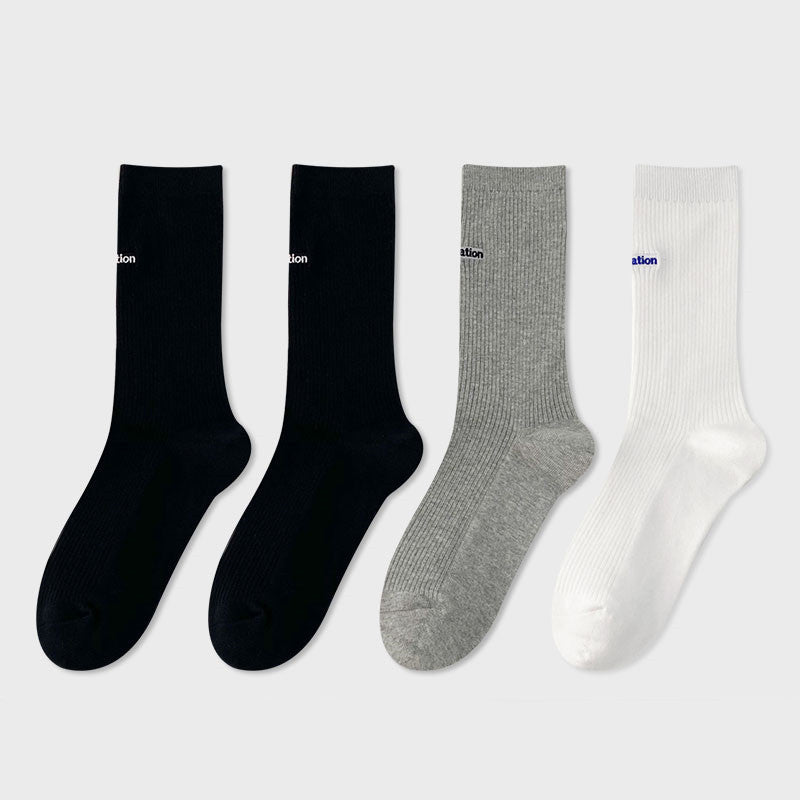 Woman’s Mid Tube Cotton Socks