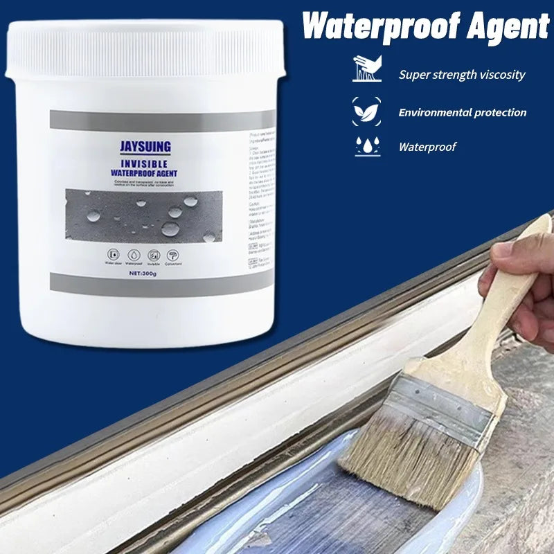 30/300g/500g/1000g Invisible Waterproof Agent Transparent Sealing Coating Leak-Free Glue Adhesive Super Sealant Toilet Repair