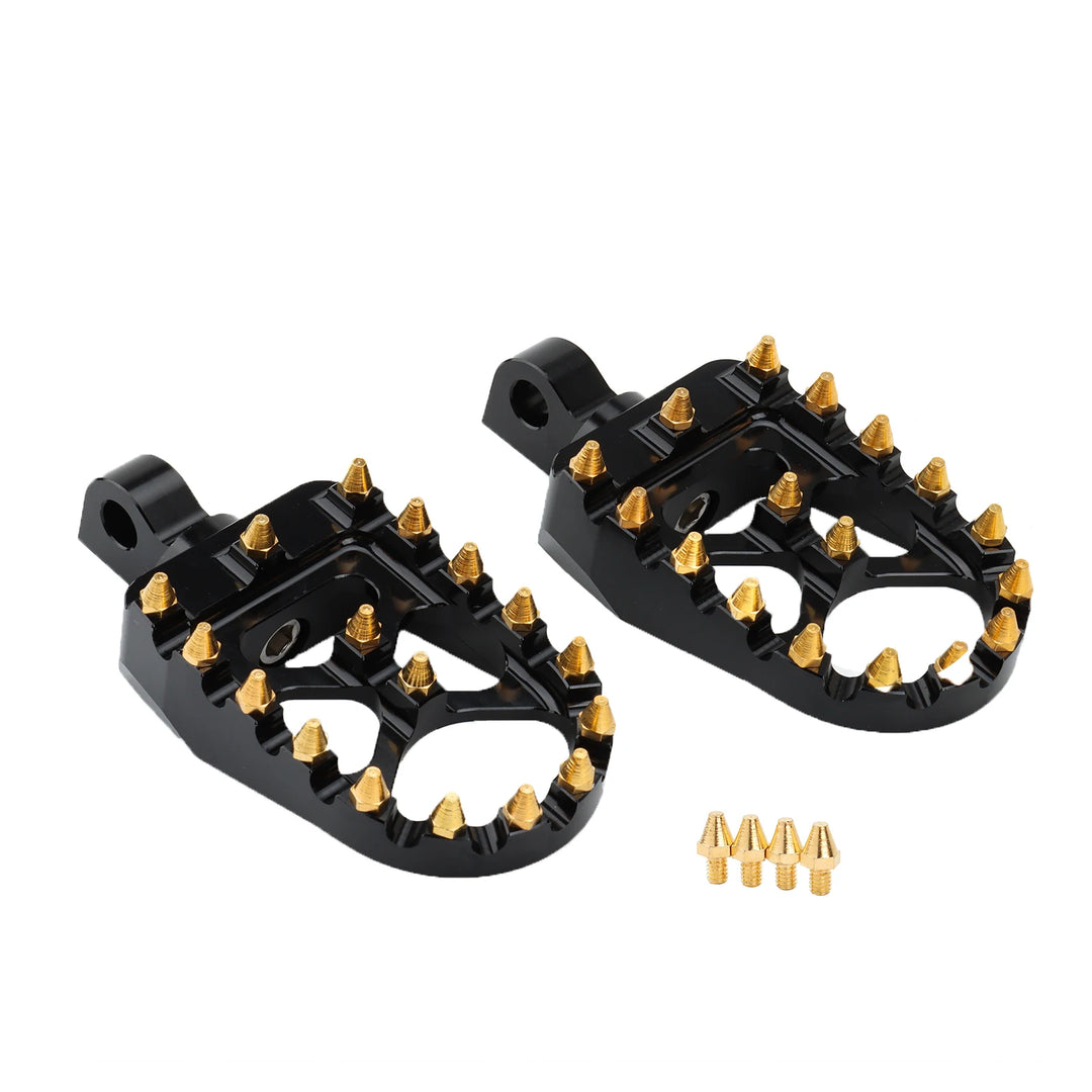 Motorcycle MX Foot Pegs Wide Fat Floorboards Footrests Pedals Peg For Harley Sportster XL 1200 883 Dyna FXDF FLH Bobber Street