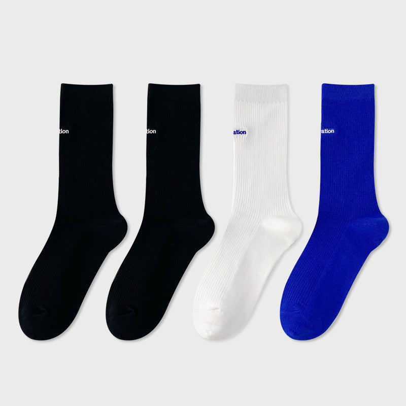 Woman’s Mid Tube Cotton Socks