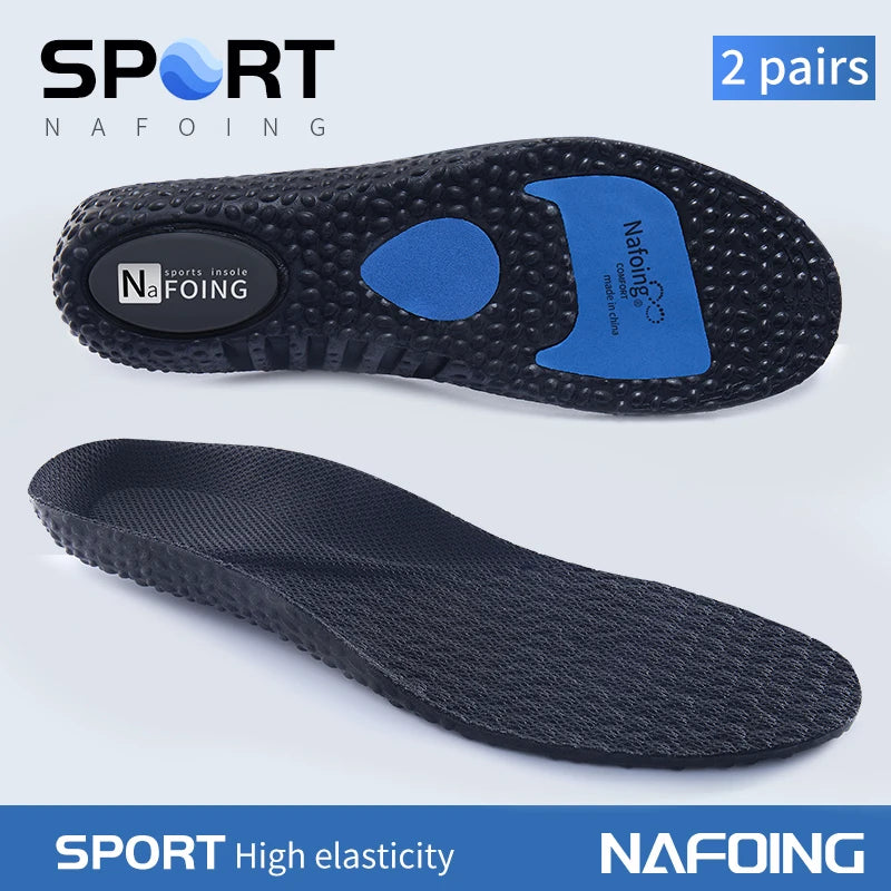 1pair EVA Insoles For Shoes Sole Shock Absorption Deodorant Breathable Cushion Running Light Insoles For Feet Man