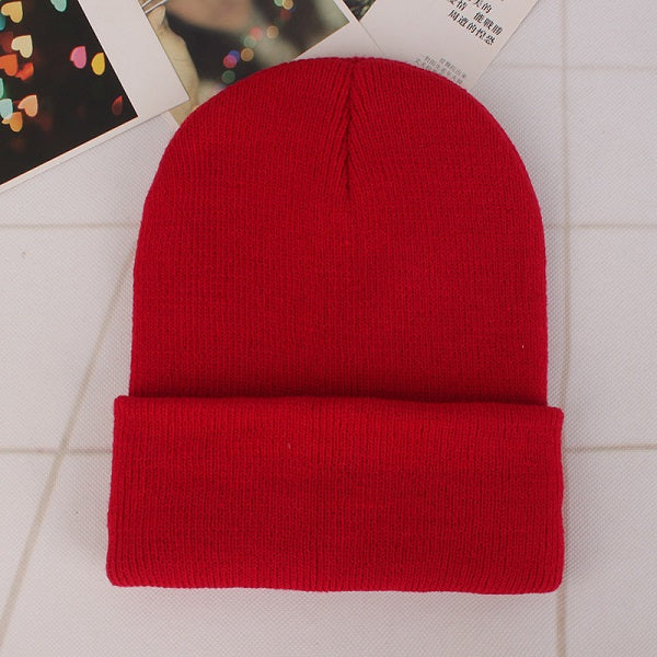 Woman’s Solid Knitted Winter Beanies