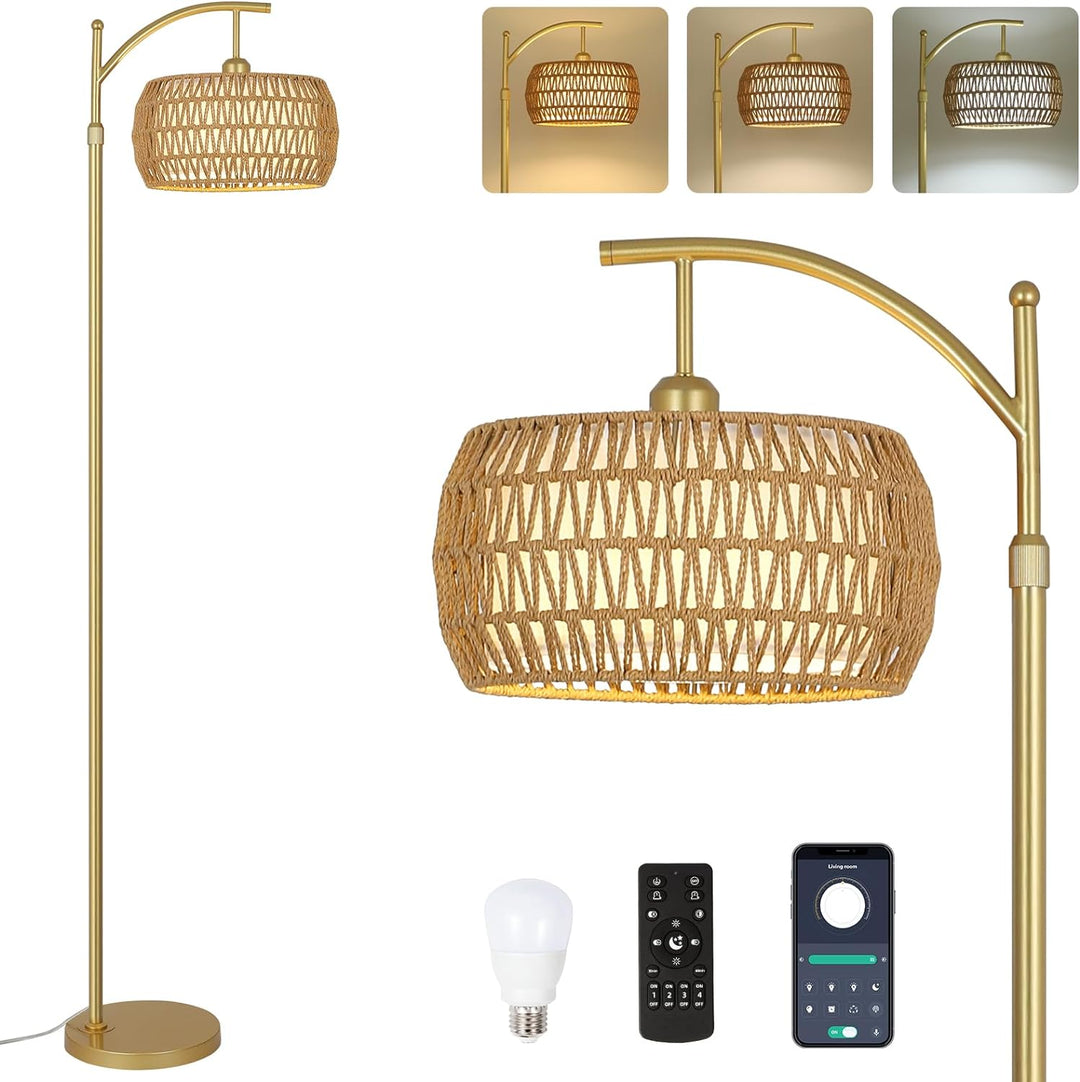 Gold 3-Color Dimmable LED Lamp