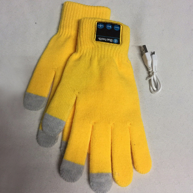 Winter Wireless Bluetooth Gloves Built-In Touch Screen Stereo Speakers Cycling Outdoor Gloves