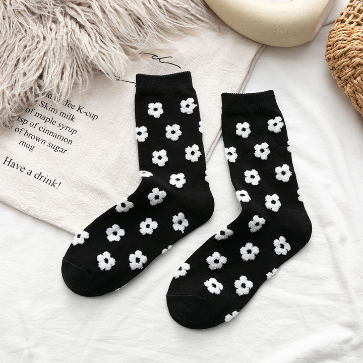 Woman’s Flower Pattern Socks