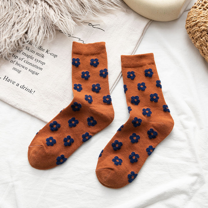 Woman’s Flower Pattern Socks