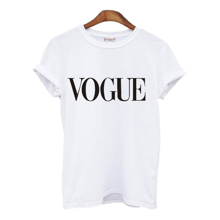 Woman’s Vogue Printed Short Sleeve T-Shirt