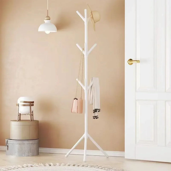 Floor Standing Clothes Tree Hat Organizer Hanger Rack Branch Multi Hook Household Floor Vertical Coat Scarf Handbag Hanger tree