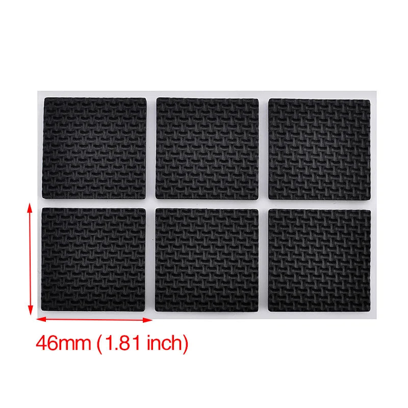 KAK 1-24PCS Self Adhesive Furniture Leg Feet Rug Felt Pads Anti Slip Mat  Bumper Damper For Chair Table Protector Hardware