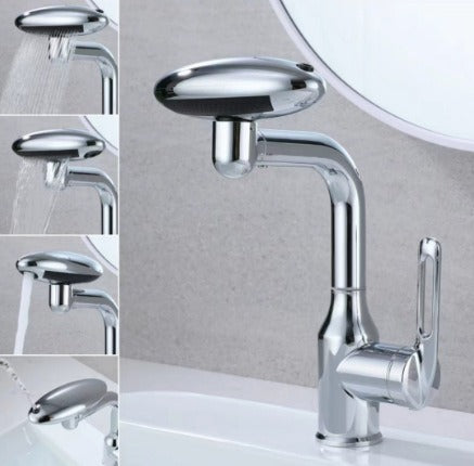 【 Four mold water outlet 】 UFO faucet, washbasin, bathroom universal adjustable bathroom basin faucet