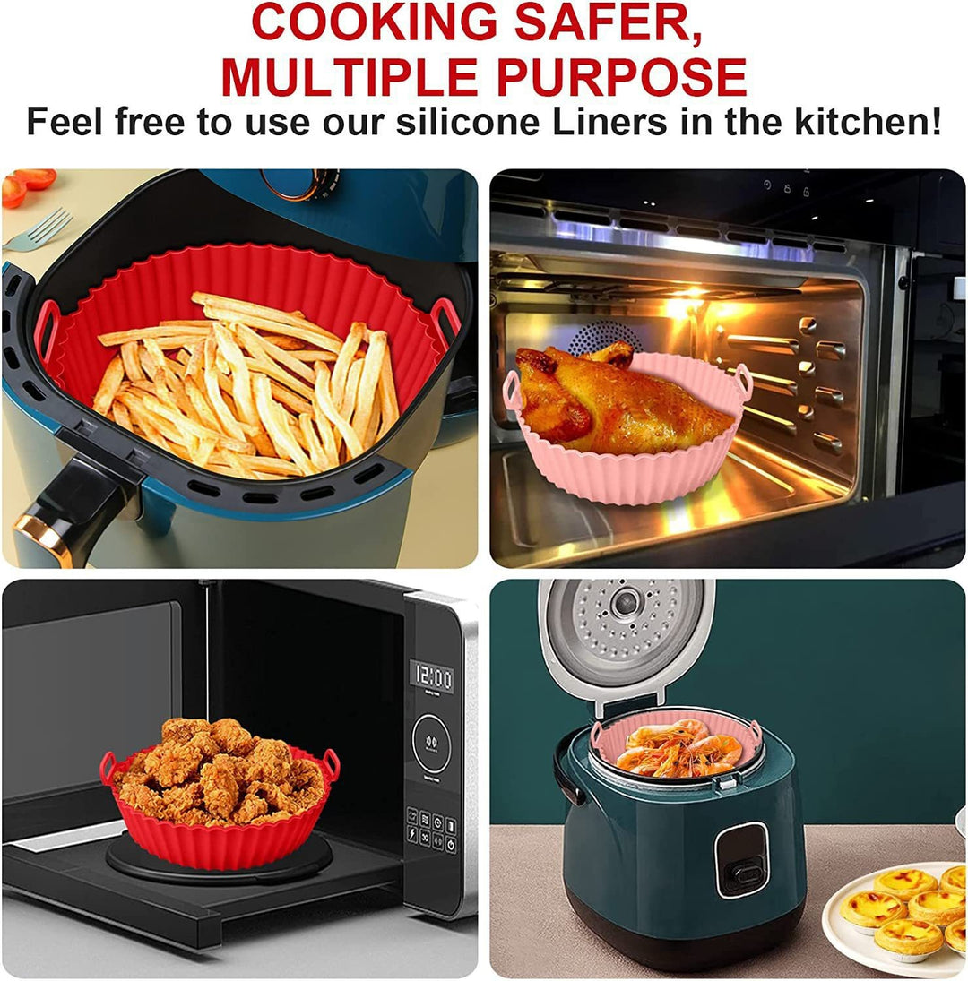 Premium Heat Resistant Silicone Air Fryer Baking Liners