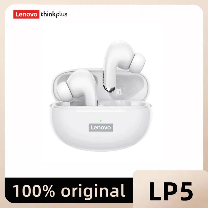 Lenovo LP5 TWS Bluetooth Earphone 9D Stereo HiFi Sports Waterproof Wireless Earbuds for iPhone 13 Xiaomi Bluetooth Headphones