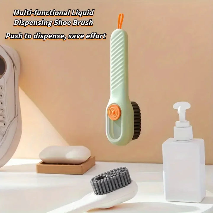 Automatic Refillable Multifunction  Soft Shoe Brush (1pc)