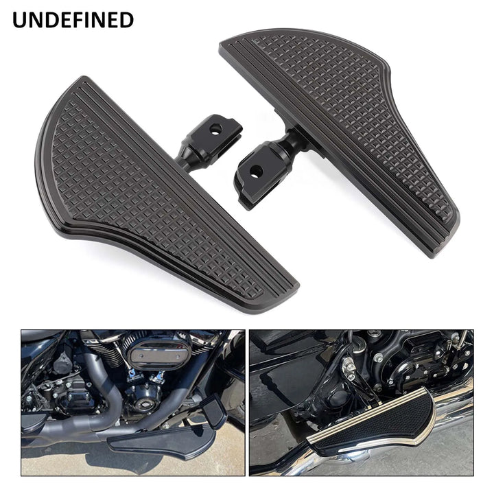 Motorcycle Floorboards Defiance Front Foot Pegs for Harley Softail Fat Boy Sport Glide FLSB Street Fat Bob FXBB Low Rider 18-23