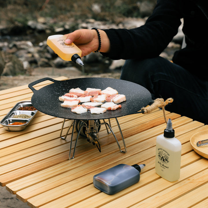 Outdoor oil bottles portable barbecue supplies seasoning jars camping tips sealed soy sauce and vinegar seasoning bottles