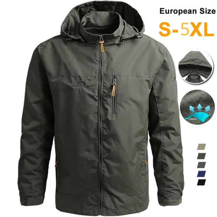 Men’s Military Tactical Sports Hooded Windbreaker