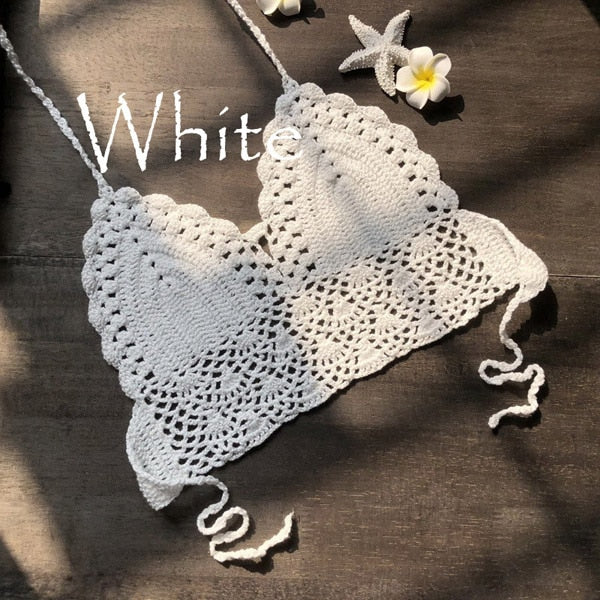 Woman’s Knitted Bikini Top