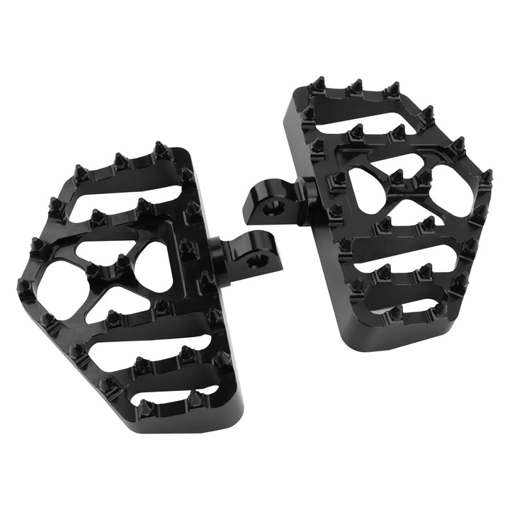 Motorcycle MX Foot Pegs Wide Fat Floorboards Footrests Pedals Peg For Harley Sportster XL 1200 883 Dyna FXDF FLH Bobber Street