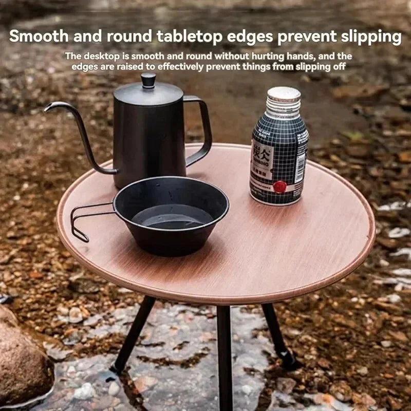 Outdoor Small round Table Camping Leisure Ultra Lightweight Portable Picnic Garden Table, Coffee Table, Tea Table, Dining Table