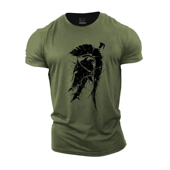 Summer Men's Casual T-Shirt Gym Fitness Outdoor Running Short Sleeve T-Shirt Fashion O Neck Warrior Gym Oversized Men‘s Clothing