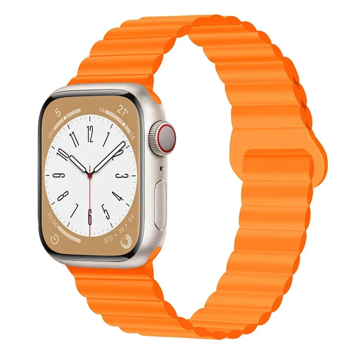 Strap For Apple Watch Band 49mm 45mm 41mm 44mm 40 42 38mm Silicone Bracelet Magnetic Wristband For Iwatch Series 10 9 8 Uitra 7