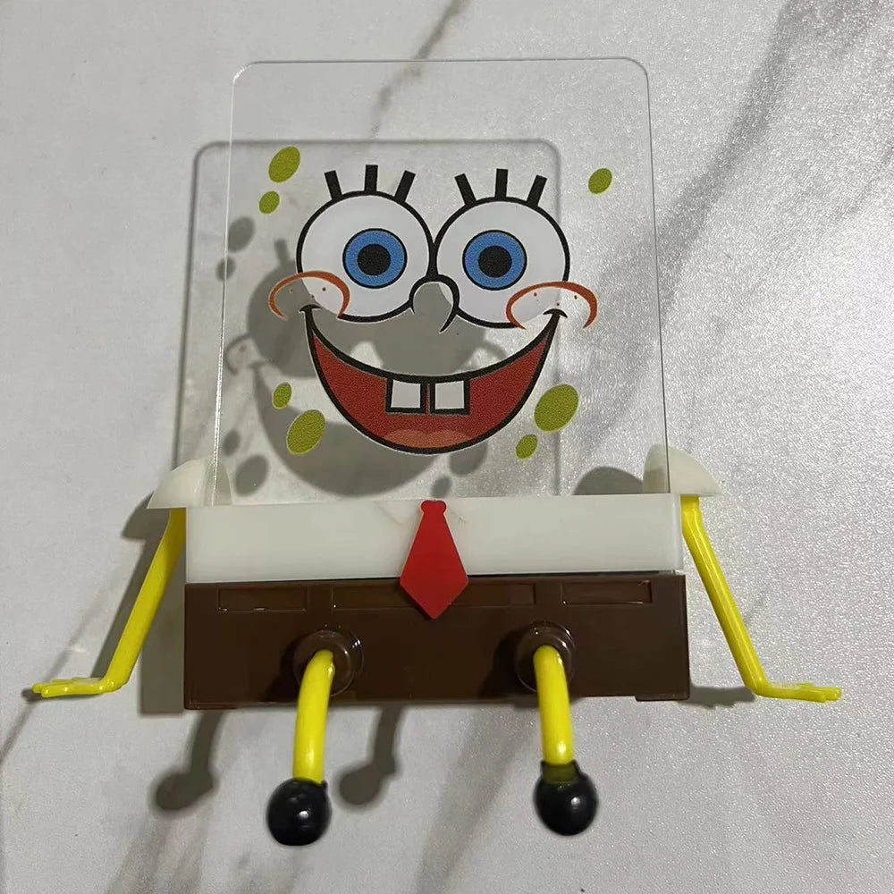 SpongeBob SquarePants Sponge Brush Dish Washing Brush Drain Rack Kitchen Supplies Reusable Cleaning Tool Scrub Scouring Pad Gift