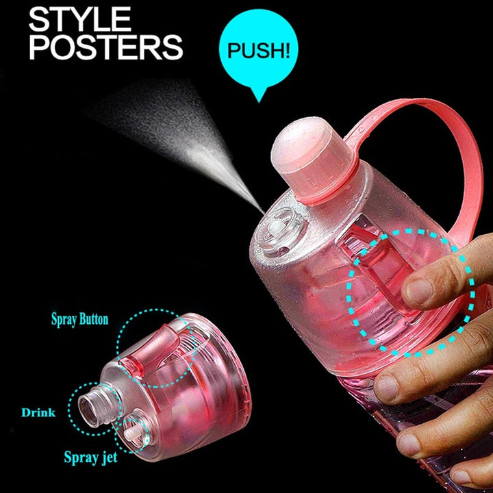 Outdoor Sports Water Bottle (Mist Spray Bottle)