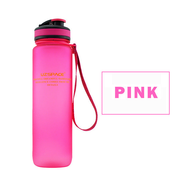 Water Bottles 650ml 1000ml Capacity Drinking Water Portable Plastic Protein Shaker My Sport Drink Bottle