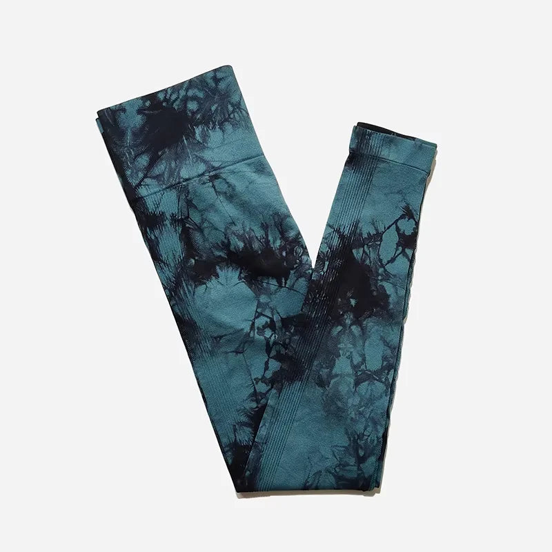 WAREBALL Women’s Fashion Tie Dye Seamless Leggings