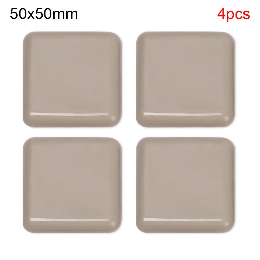 4pcs Furniture Leg Slider Pads Anti Scratch Easy Move Heavy Furniture Thickened Moving Pad Anti-abrasion Floor Protector Mat