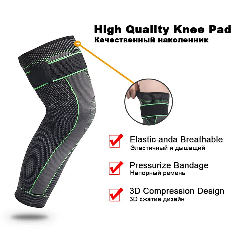 Knitted Strap Compression Exercise Extended Knee Protector for Men and Women Warm Knee Protector