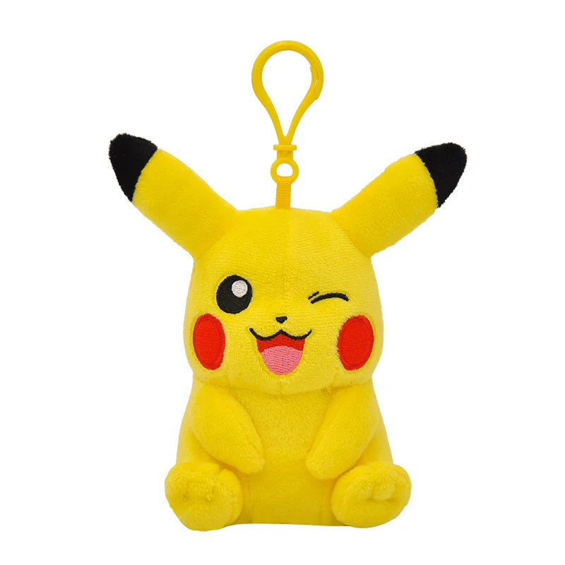 Clearance_Original Pokemon Plush Keychain Cartoon Toys Pikachu Charmander Psyduck Squirtle Snorlax Wobbuffet Doll Kids Kawai Toy