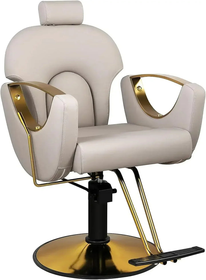 Barber Chair Salon Chair, Height Adjustable, Equipped with Professional Hydraulic PUM, Salon Barber Chair Barber Shop