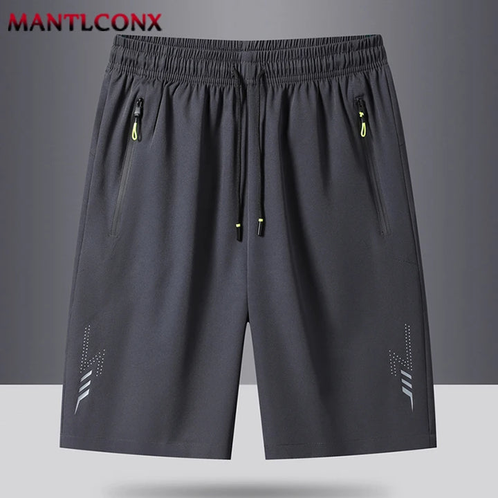 Summer Men's Sport Shorts Cool Sportswear Running Shorts Casual Bottoms Gym Fitness Training Jogging Short Pants Men Black Gray