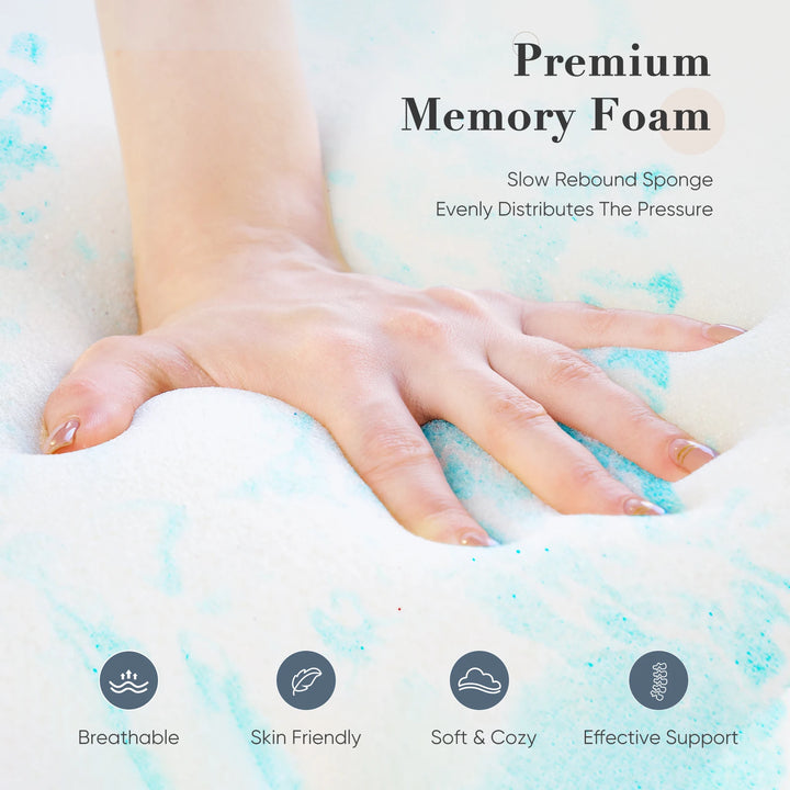 JHK Memory Foam Mattress Topper