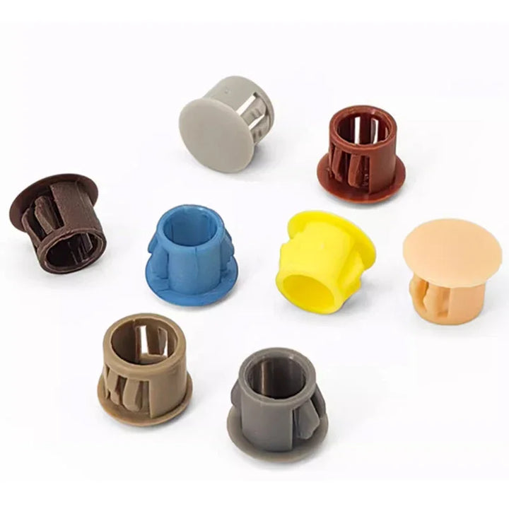 5/10Pcs Snap on Plastic Hole Plug Round for Profile Pipe Wall Cable Cover Screw Hole Covers Furniture Desk Holes Caps