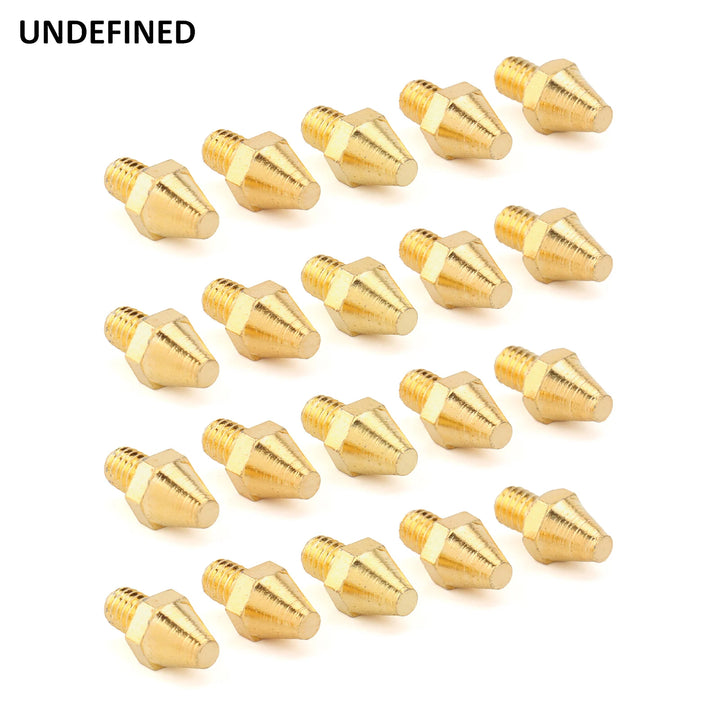 For Harley Offroad Style Foot Pegs Floorboards Brake Pedal Pad Golden MX Foot Pegs Spike Motorcycle Replacement Cleats Pin Rivet