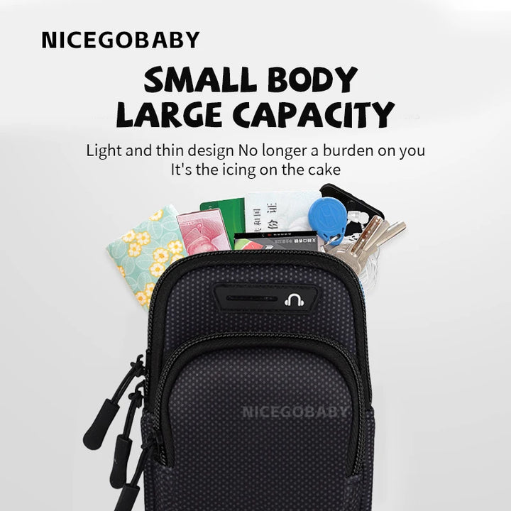 Arm Bag Waterproof sports phone case Money Key Outside Sports Running Fitness Simple Arm Bag with nicegobaby Wrist Bag