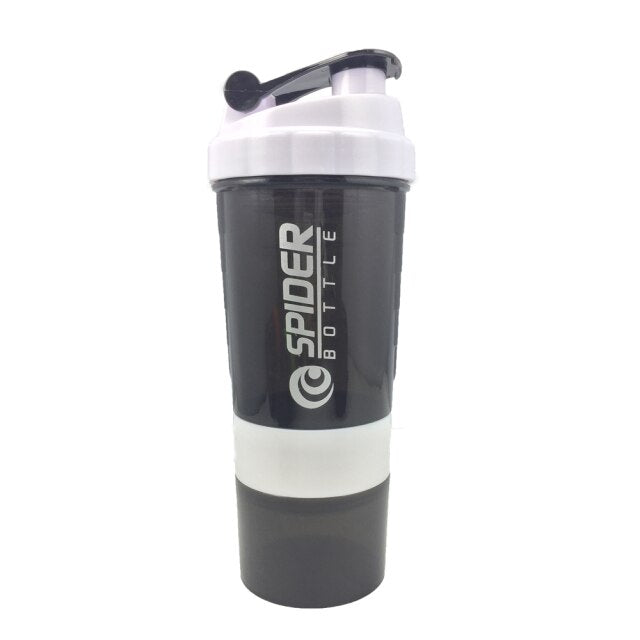 Sports Shaker Bottle Whey Protein Powder Mixing Bottle Sports Nutrition Protein Shaker Fitness Water Bottle With Three-layer