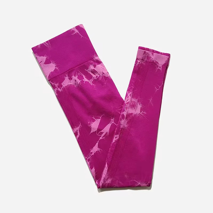 WAREBALL Women’s Fashion Tie Dye Seamless Leggings