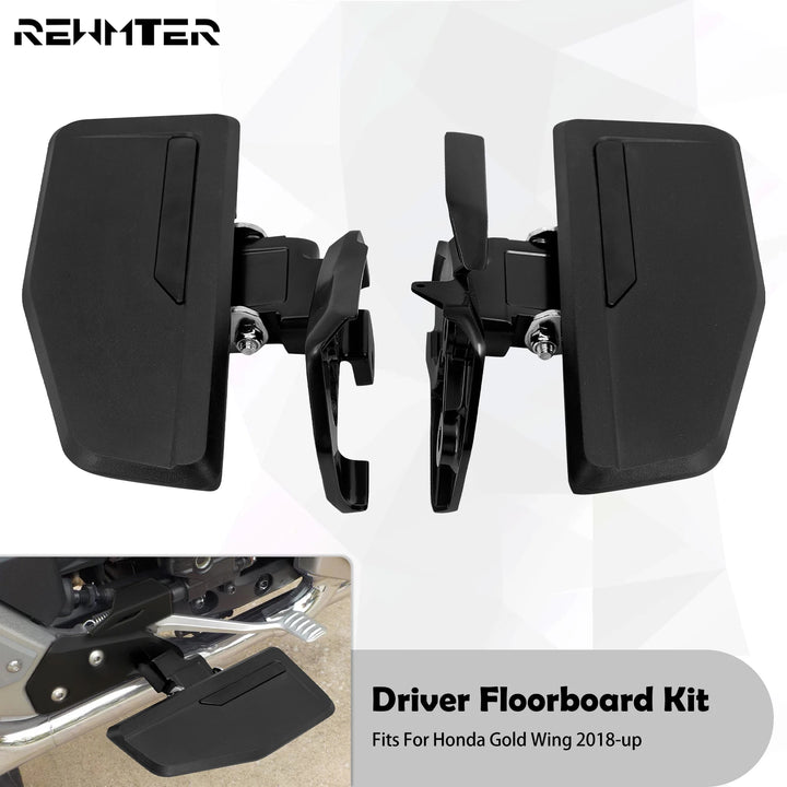 Motorcycle Driver Floorboard Rider Footboard Front Footrest Footpegs For Honda Gold Wing GL1800 GL1800BD GL1800DA Tour 2018-2023